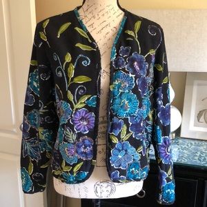 Embroidered Floral Short Jacket